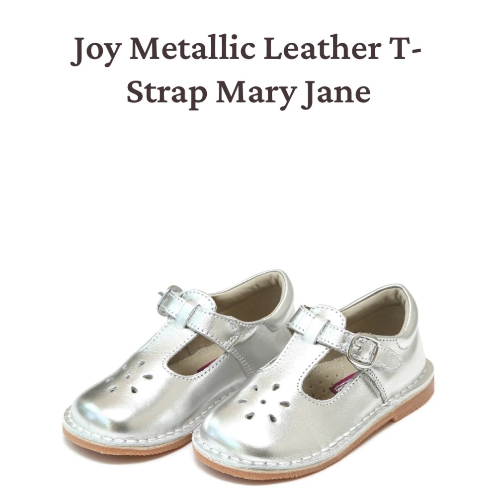 L’Amour children’s metallic shoes